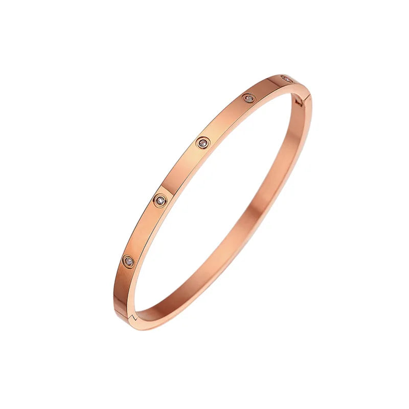 Iris 4mm Cubic Zirconia Bangle