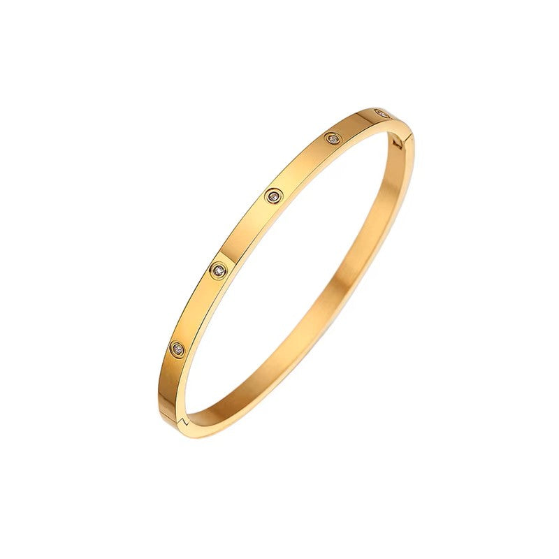 Iris 4mm Cubic Zirconia Bangle