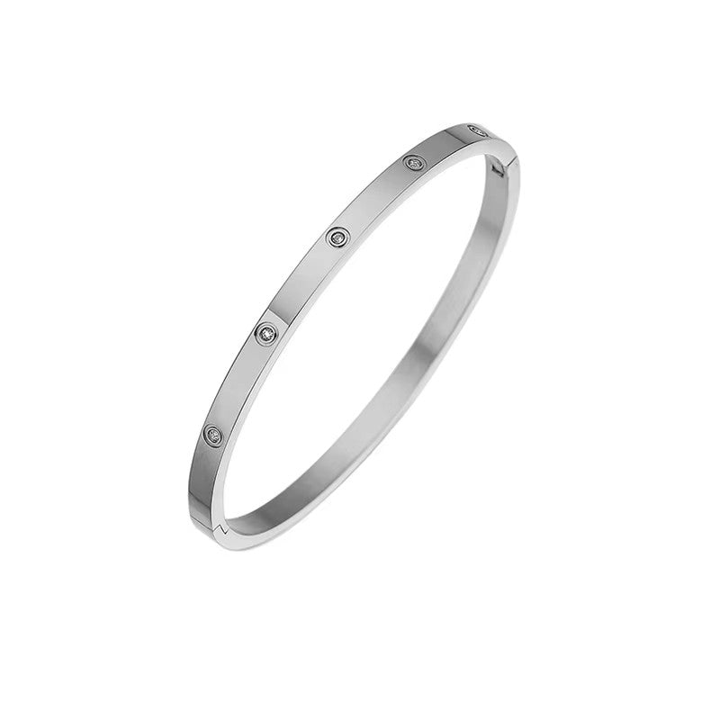 Iris 4mm Cubic Zirconia Bangle
