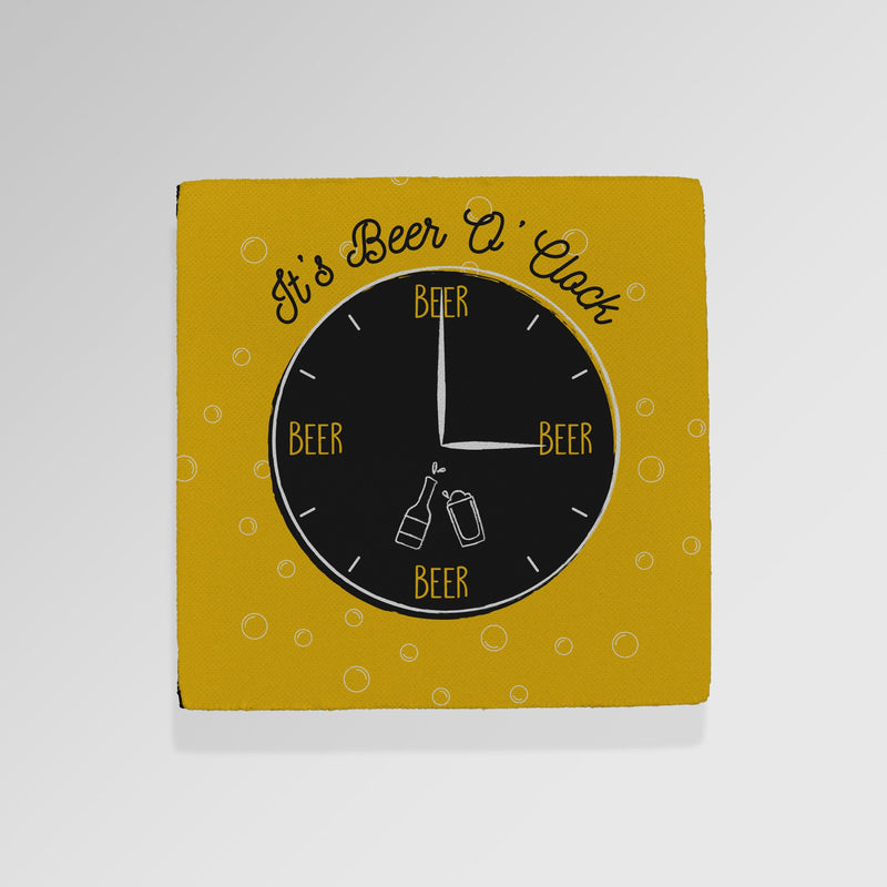 It's Beer O'Clock - Drinks Coaster - Round or Square