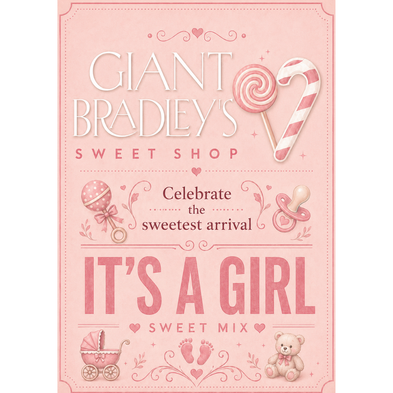 Its a Girl Pouch Perfect for Parties & Baby Showers