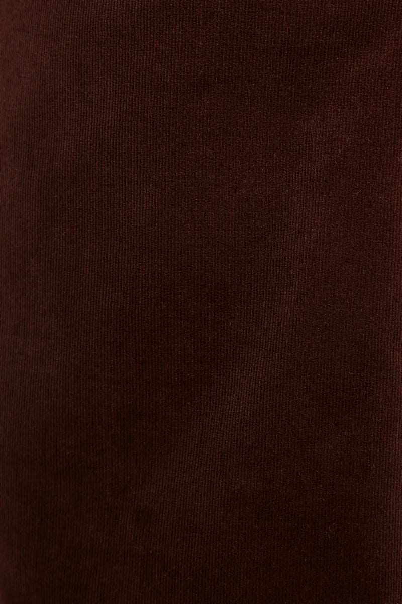 Jayelyn Baby cord Flared Trousers - Chocolate