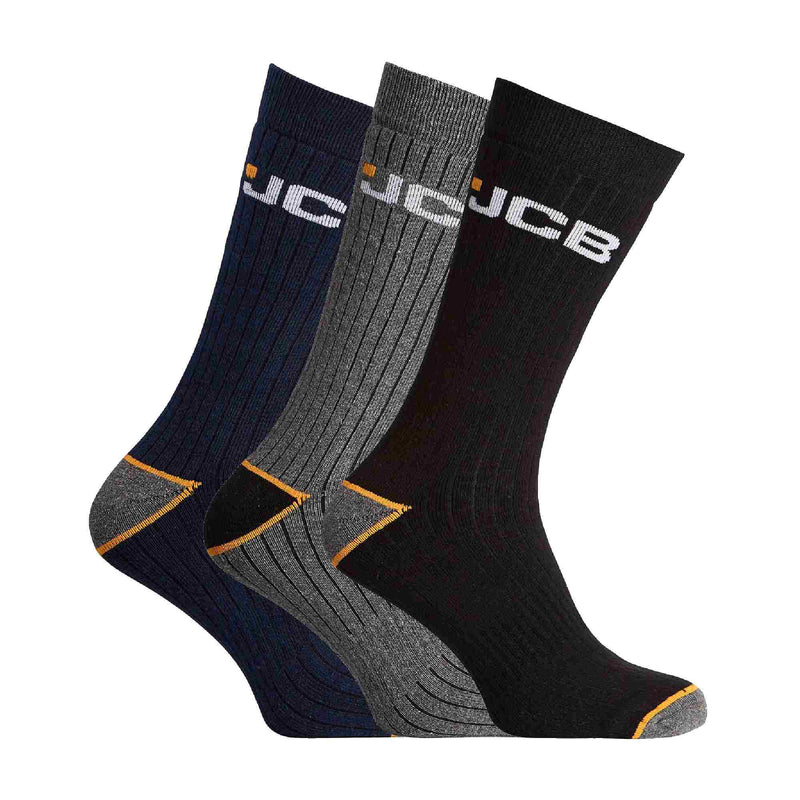 3 Pack Mens Outdoor Activity Reinforced Work Socks for Boots