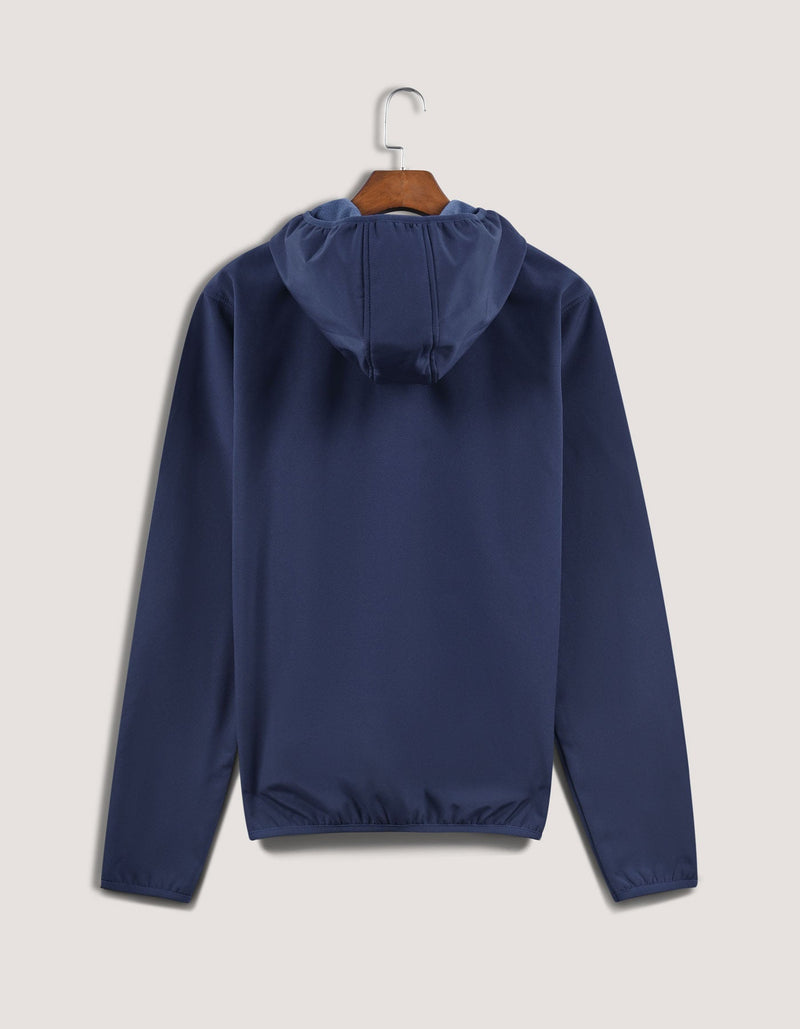 Navy Hooded Windbreaker Jacket