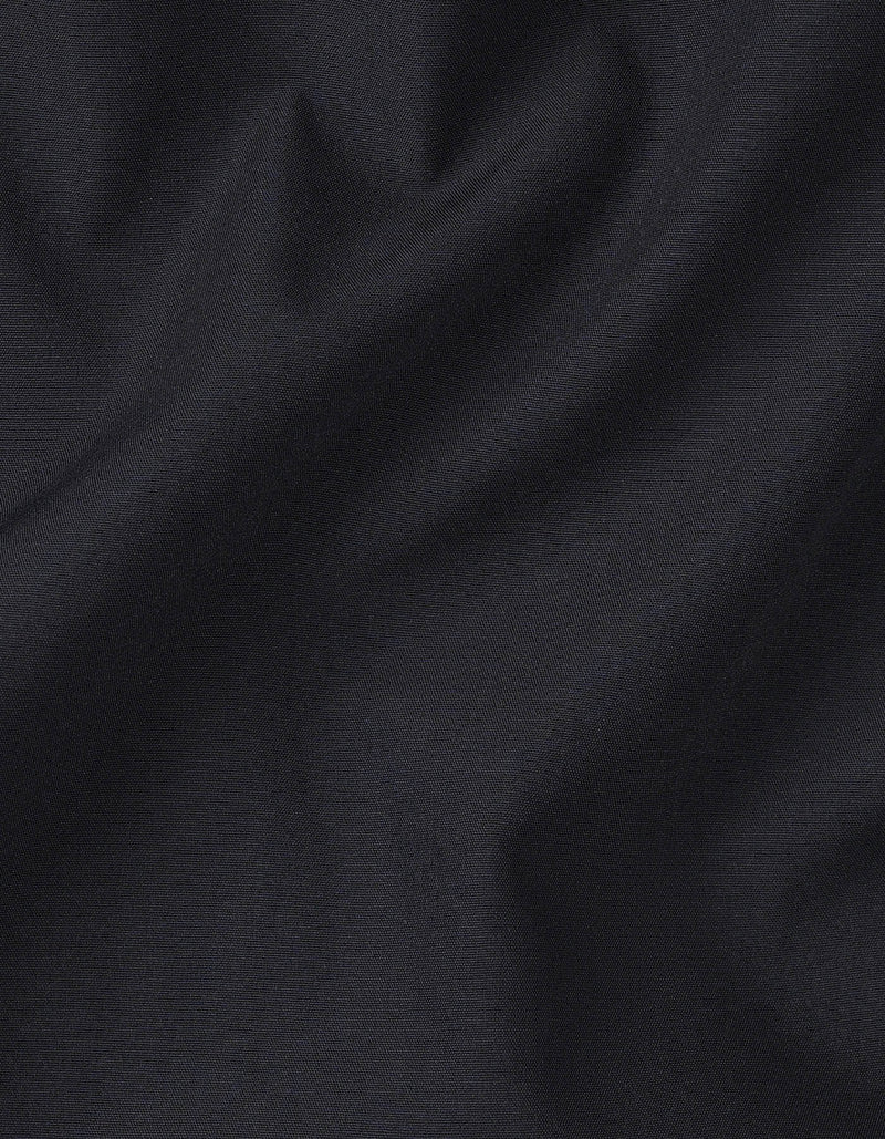 Black Hooded Windbreaker Jacket