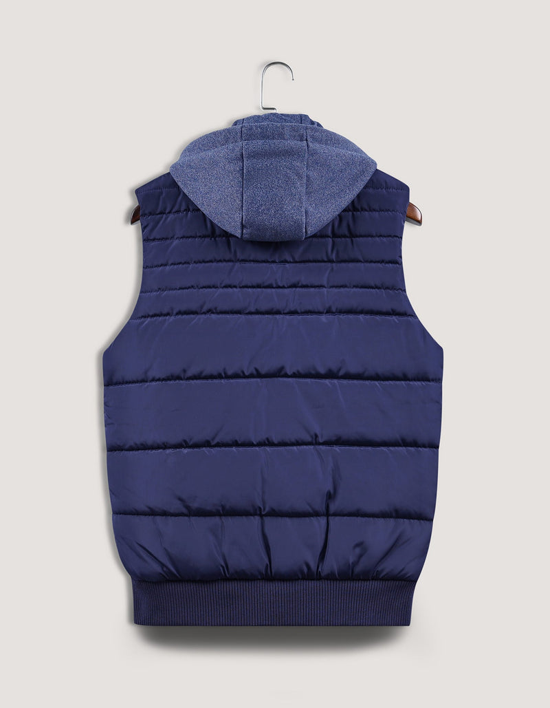 Navy Hooded Gilet