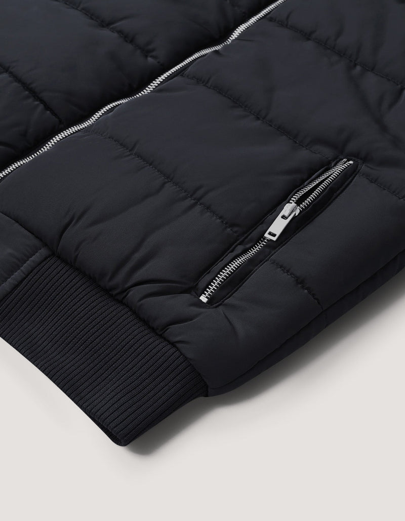 Black Hooded Gilet