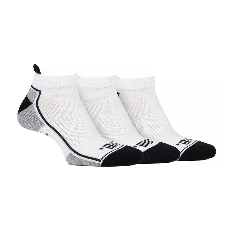 Pack of 3 Men's Trainer Liners Socks | Low Cut Cushioned Sport Ankle Socks