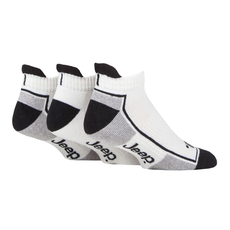 Pack of 3 Men's Trainer Liners Socks | Low Cut Cushioned Sport Ankle Socks