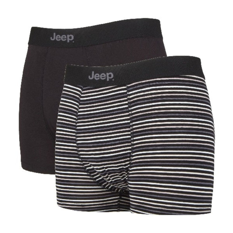 2 Pack Mens Soft Natural Bamboo Fibres Comfortable Fitted Trunks