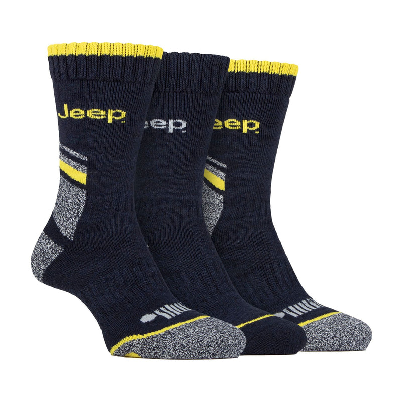 3 Pack Men's Heavy-Duty Work Boot Socks with Arch Support