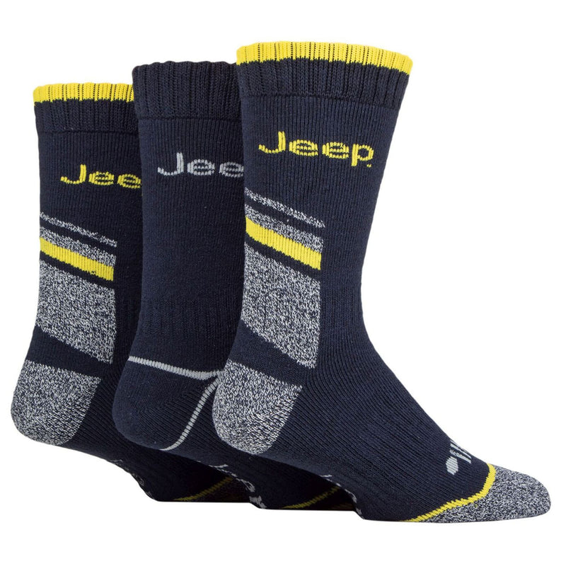 3 Pack Men's Heavy-Duty Work Boot Socks with Arch Support