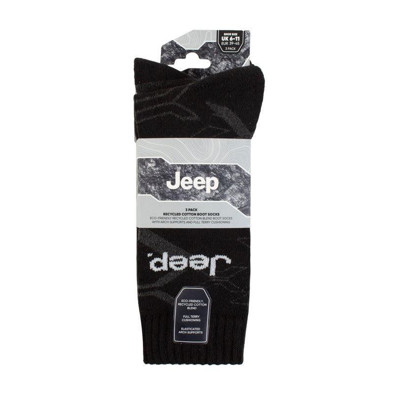 Men's Camo Boot Socks - Cushioned Anti-Blister Camouflage Socks