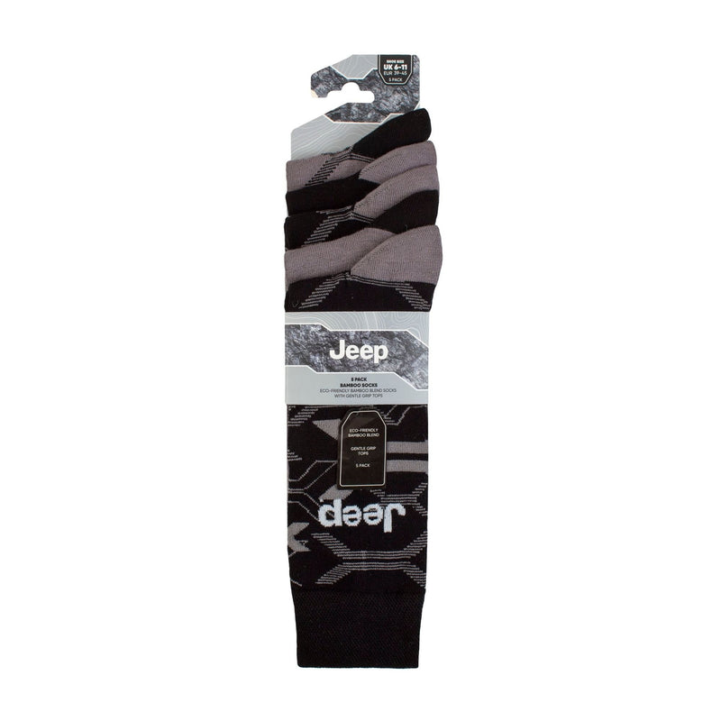 Breathable Men's Bamboo Socks: 5-Pack Everyday Leisure & Dress