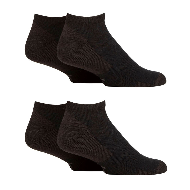 Men's Breathable Cushioned Low Cut Trainer Socks - Pack of 4