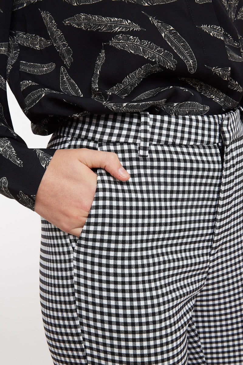 Louche Joele Gingham Slim Fit Trouser