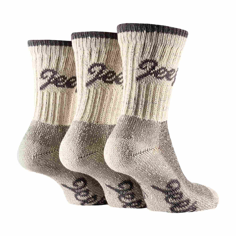 3 Pack Ladies Cotton Cushioned Hiking Socks