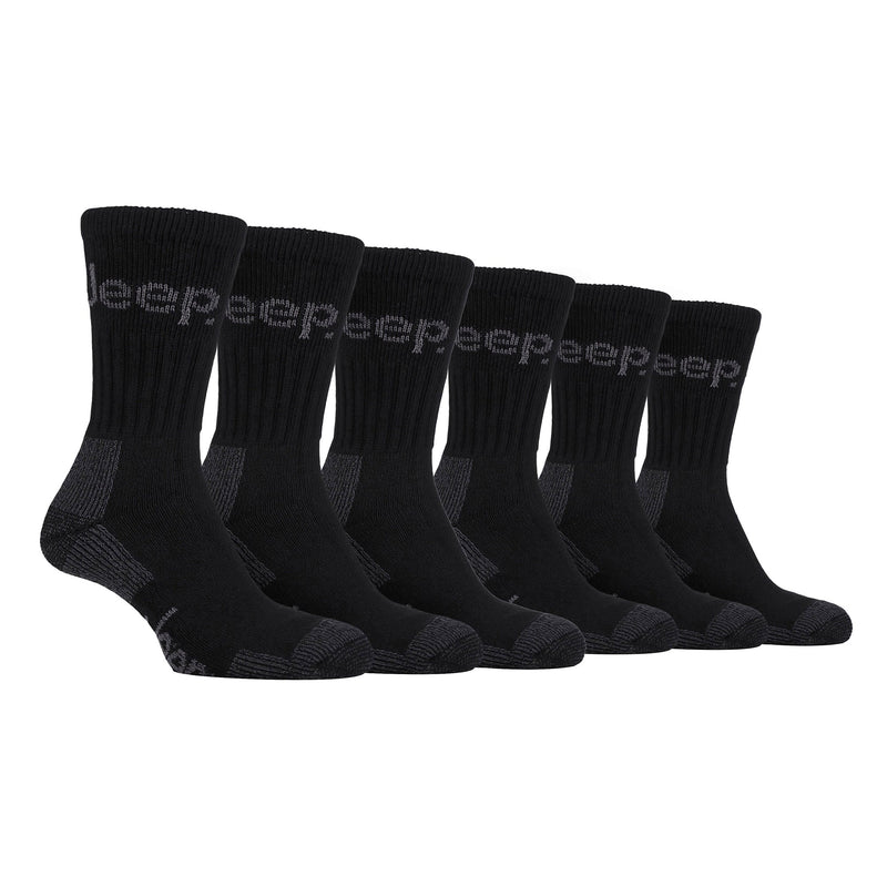 Mens Luxury Cushioned Cotton Hiking Socks (Multipack Options)