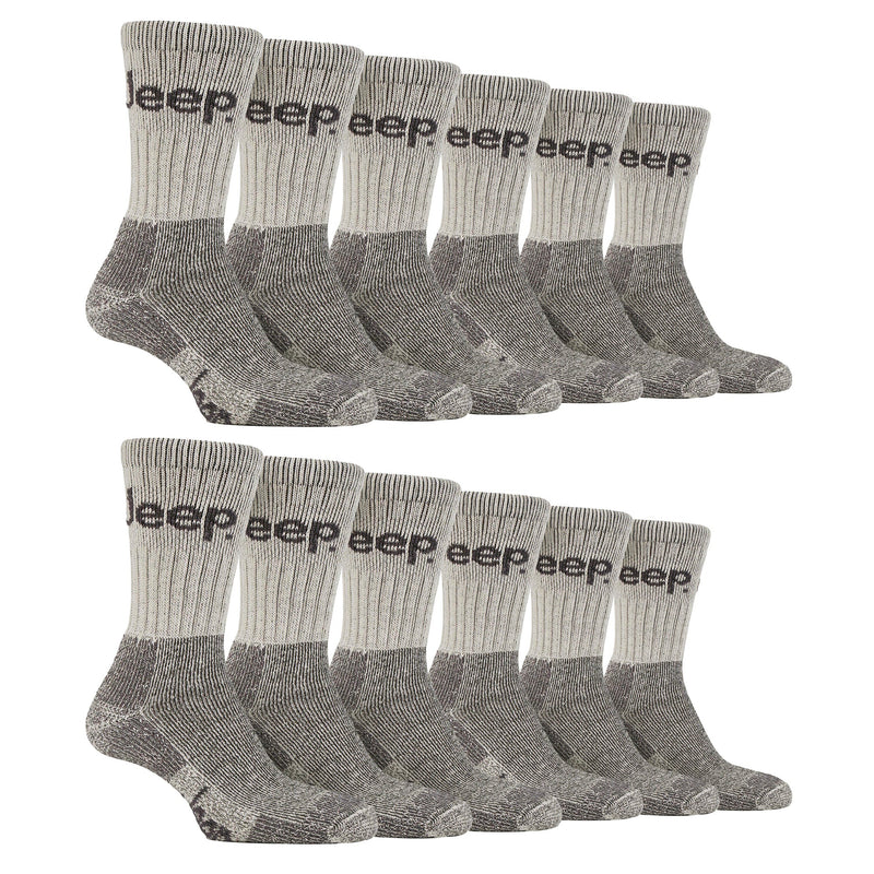 Mens Luxury Cushioned Cotton Hiking Socks (Multipack Options)