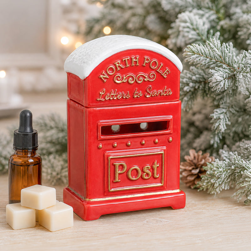 Christmas Post Box Oil and Wax Burner