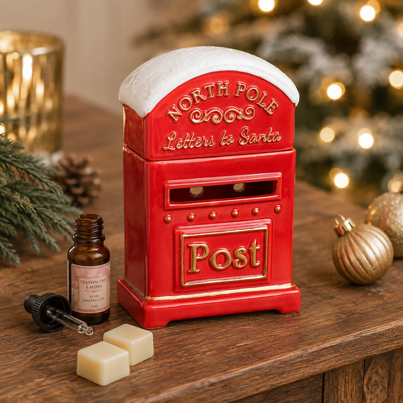 Christmas Post Box Oil and Wax Burner