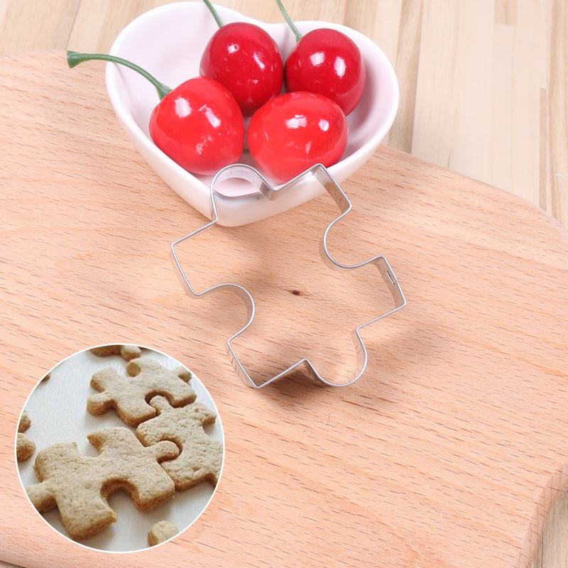 Jigsaw Puzzle Cookie Cutter - Stainless Steel Durable Baking Tool