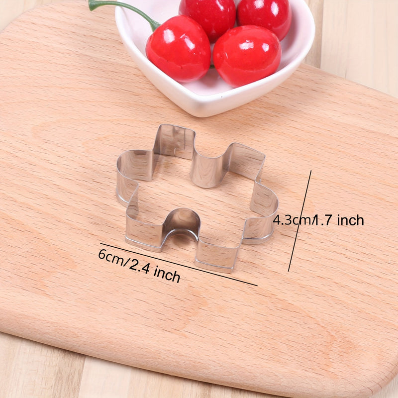 Jigsaw Puzzle Cookie Cutter - Stainless Steel Durable Baking Tool