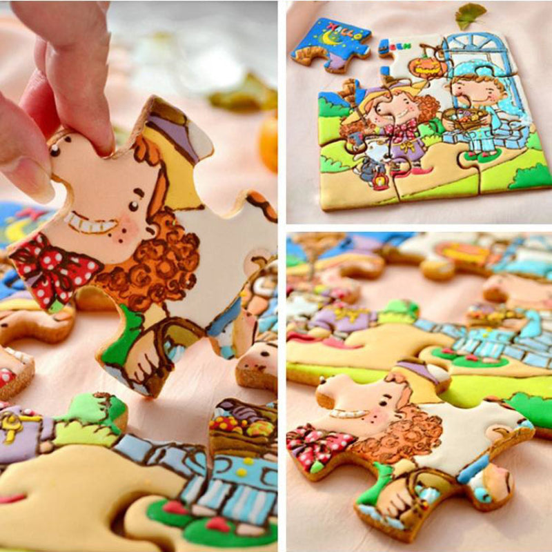 Jigsaw Puzzle Cookie Cutter - Stainless Steel Durable Baking Tool