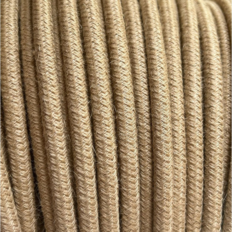 Jute Round - Lola's Leads Fabric Extension Cable