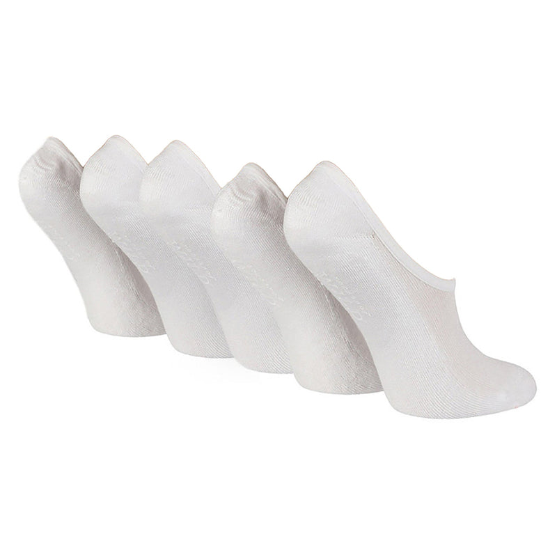 5 Pack Ladies Cushioned Low Cut Shoe Liner Socks with Silicone Heel Grip