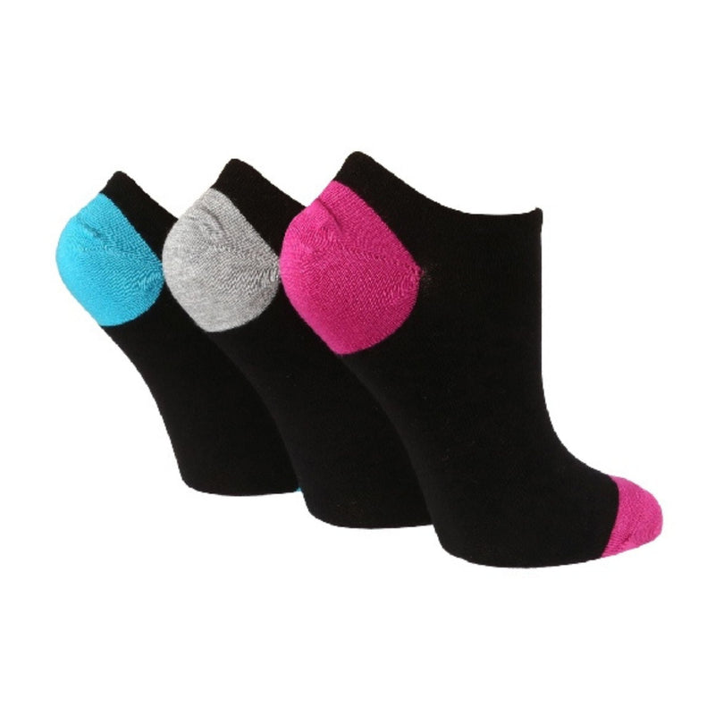 3 Pack Ladies Bamboo Low Cut Trainer Socks