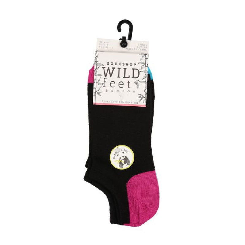 3 Pack Ladies Bamboo Low Cut Trainer Socks