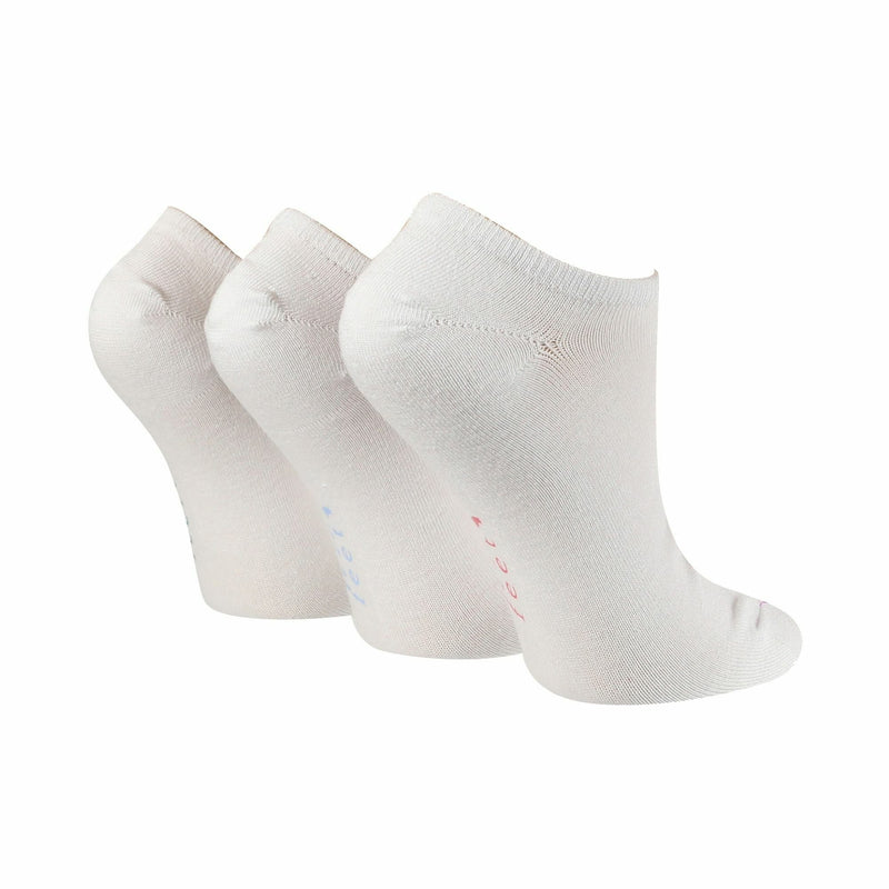 3 Pack Ladies Bamboo Low Cut Trainer Socks