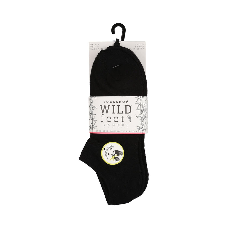 3 Pack Ladies Bamboo Low Cut Trainer Ankle Socks