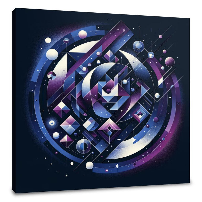 Cosmic Dance in Geometry Canvas
