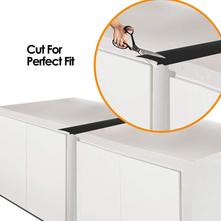 21 inches Gas Stove Slit Strip Antifouling Dustproof Waterproof Kitchen Sealing Strip, 21 inches (White), 21 inches, 21 inches (Black)
