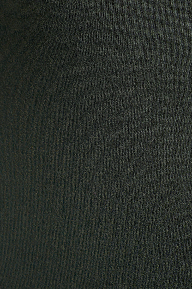 Karen Brushed Marl Jersey Midi Dress - Green
