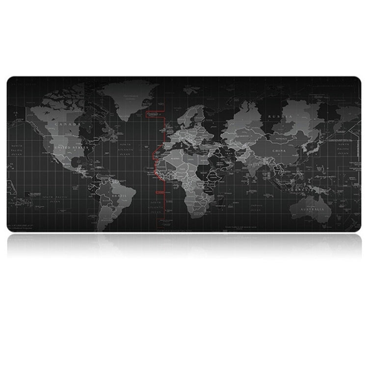 Extended Large Anti-Slip World Map Pattern Soft Rubber Smooth Cloth Surface Game Mouse Pad Keyboard Mat, Size: 90 x 40cm, Size: 90 x 40cm