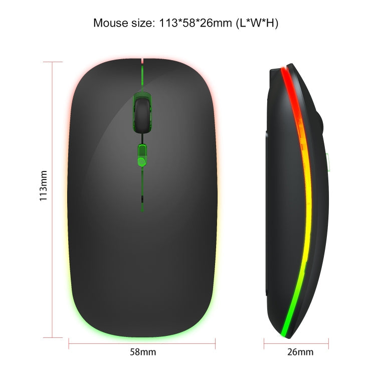 HXSJ M40 4 Key 2.4G Colorful Wireless Silent Mouse