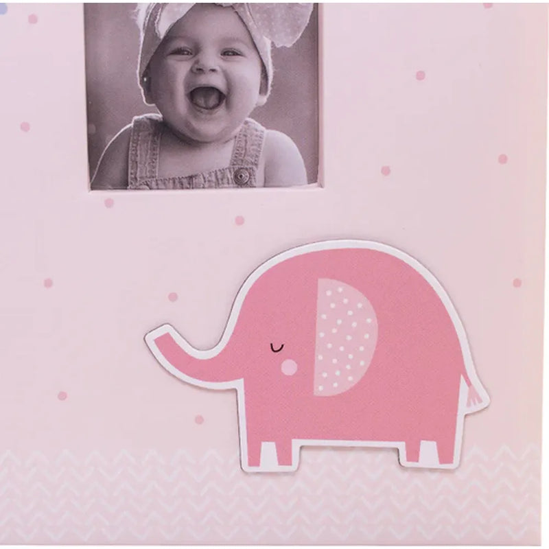 Kenro Pink Elephant Baby Album for 200 6x4" Photos