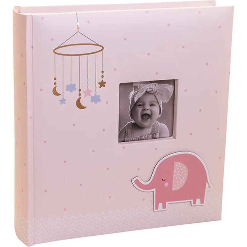 Kenro Pink Elephant Baby Album for 200 6x4" Photos