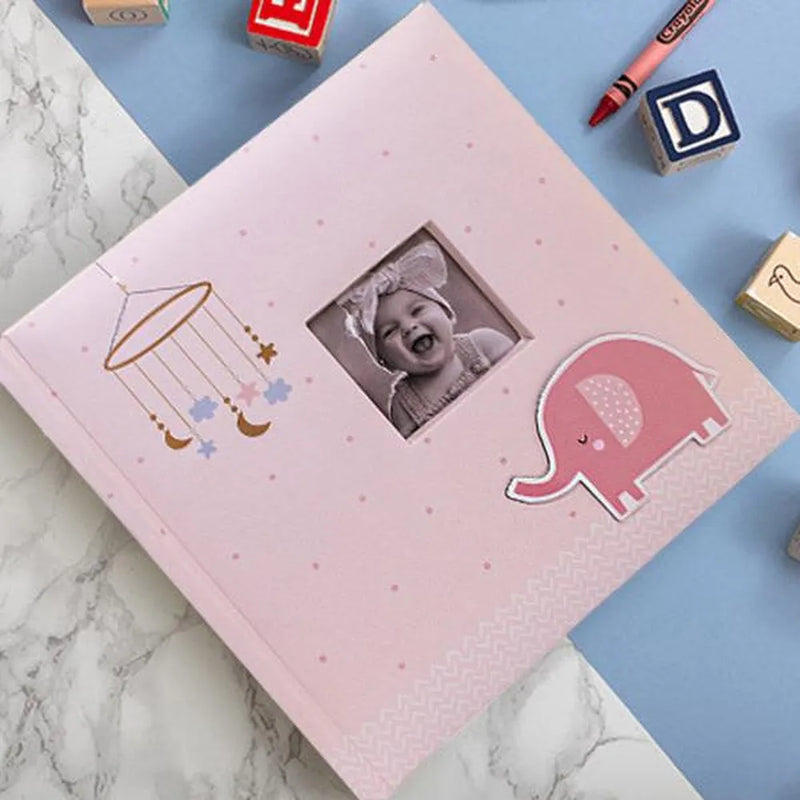 Kenro Pink Elephant Baby Album for 200 6x4" Photos