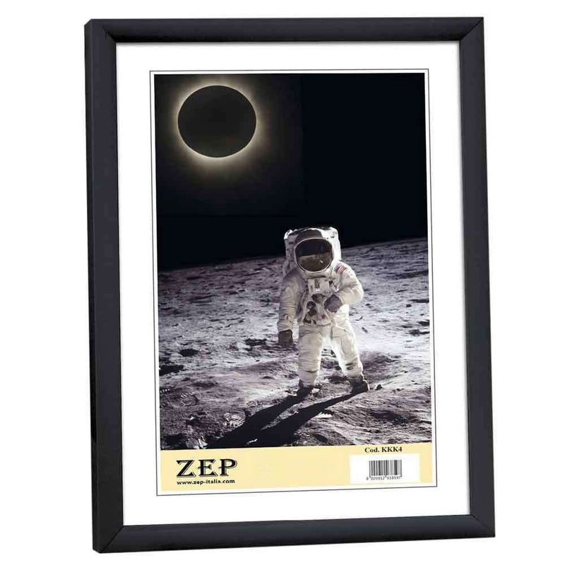 ZEP Basic Slim Black 12x8 Inch Photo Frame – Matt Black Portrait or Landscape Picture Frame