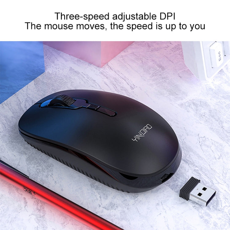 YINDIAO V3 Max Business Office Silent Wireless Keyboard Mouse Set