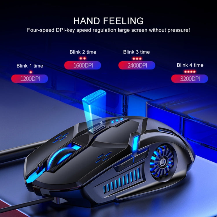 YINDIAO G5 3200DPI 4-modes Adjustable 6-keys RGB Light Silent Wired Gaming Mouse, G5 Silent Ver. White, G5 Silent Ver. Black