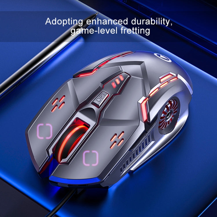 YINDIAO G5 3200DPI 4-modes Adjustable 6-keys RGB Light Silent Wired Gaming Mouse, G5 Silent Ver. White, G5 Silent Ver. Black