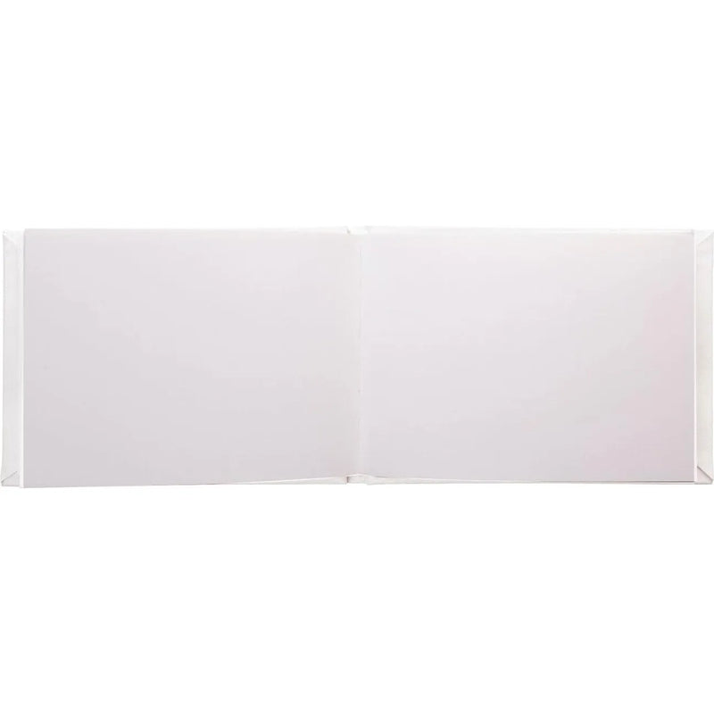 Kenro White Satin Wedding Guest Book - 76 Pages