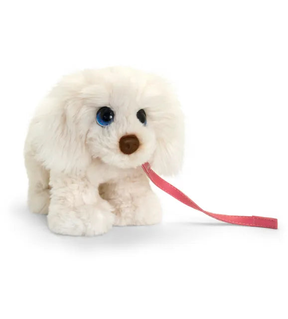 KEEL SIGNATURE CUDDLE PUPPY ON LEAD LABRADOODLE  30cm