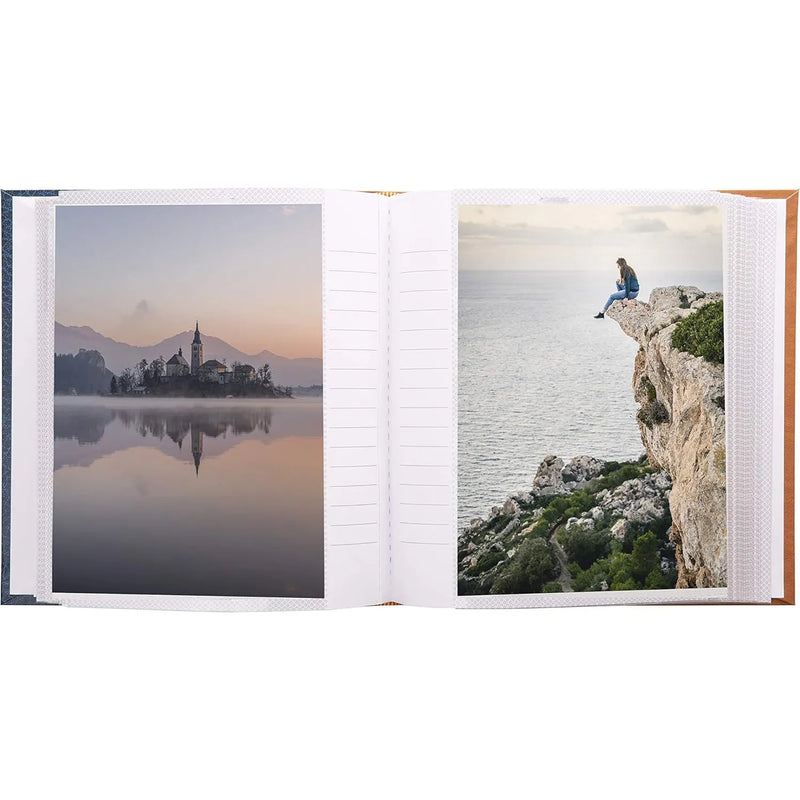 Grace A4 Photo Album, Slip In, 100 Photos, Bookbound, Blue