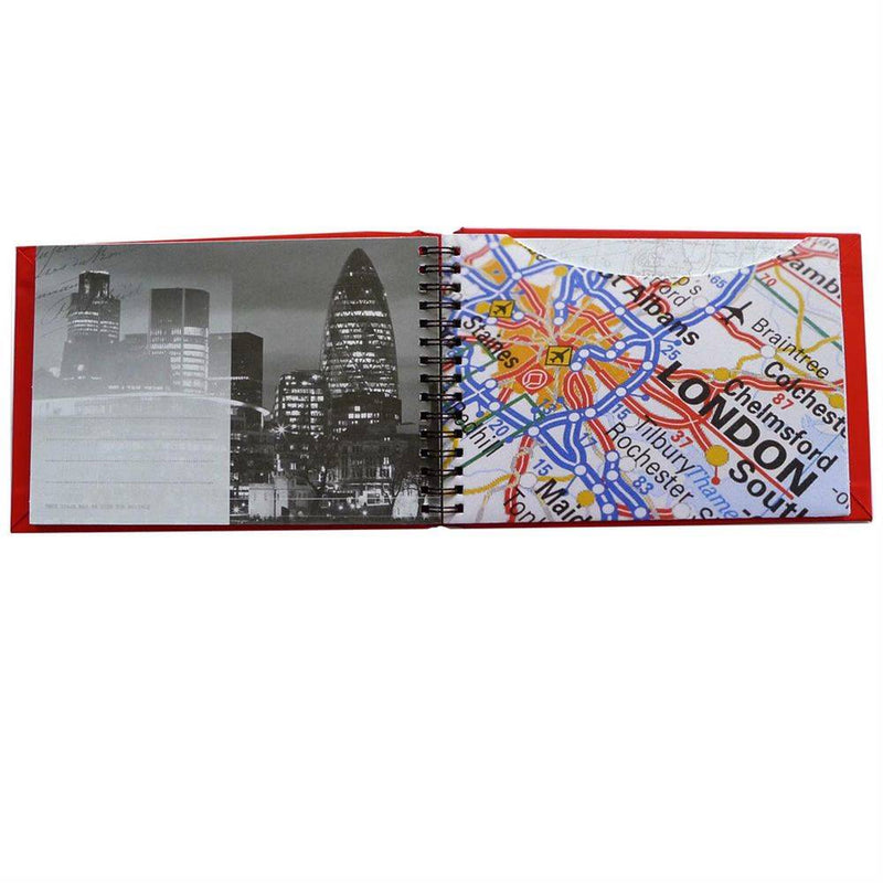 London Montage Slip In 6x4 Photo Album - 6 Photos